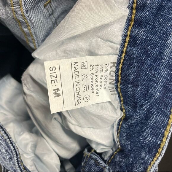 Skinny stretched ripped destroyed denim jeans - Picture 4 of 6